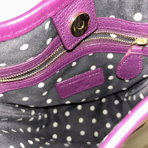 MacKenzie-Childs Purple and Black Checkered Crossbody Bag - Picture 11 of 13